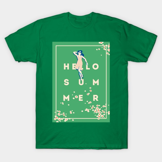 Hello Summer T-Shirt by JunkyDotCom